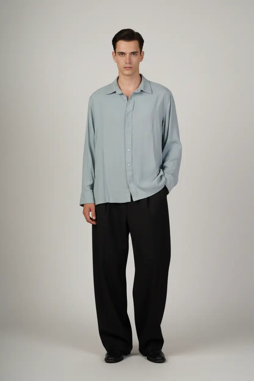 Light Blue Cotton Shirt  DERON