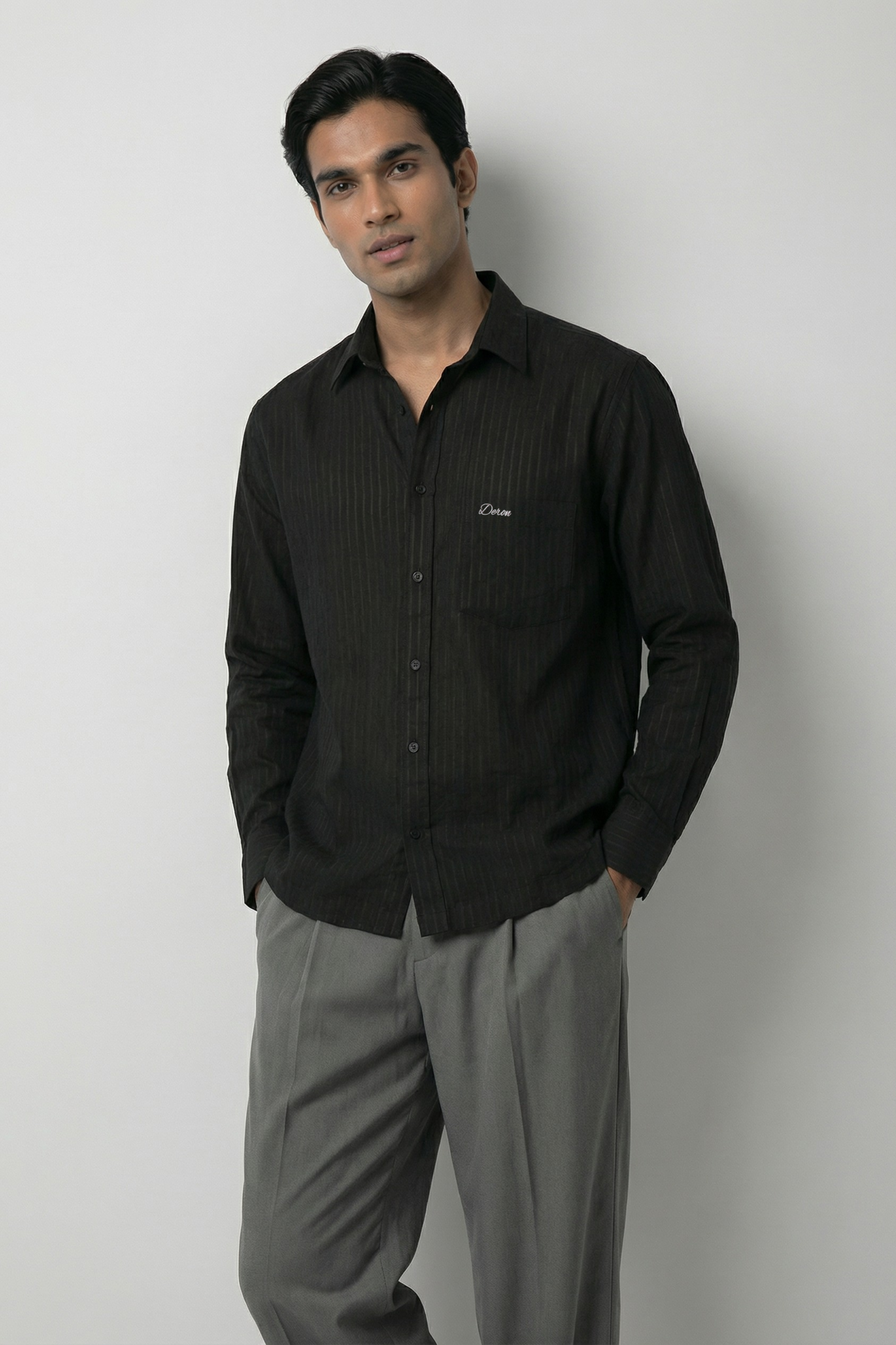 Black Cotton Shirt