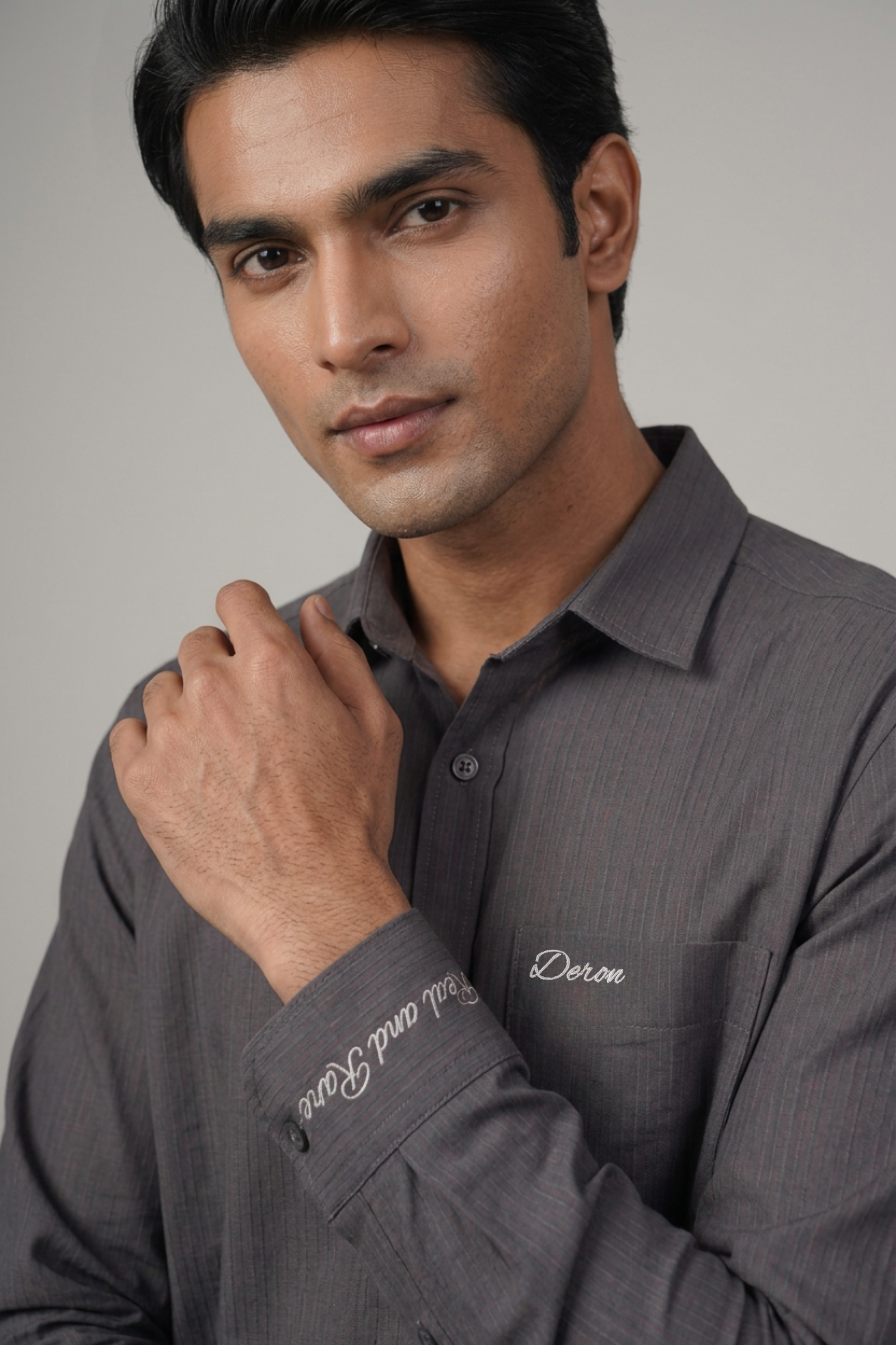 Grey Cotton Shirt