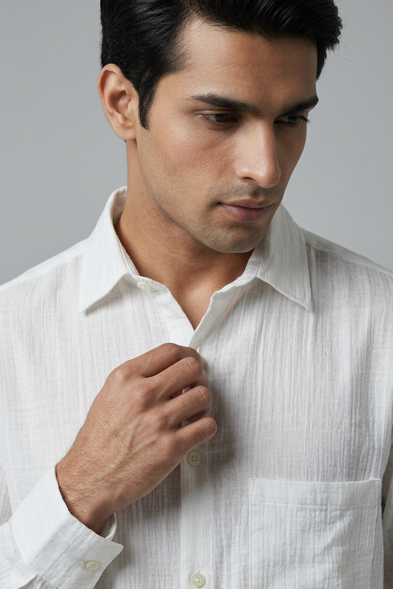 White cotton shirt