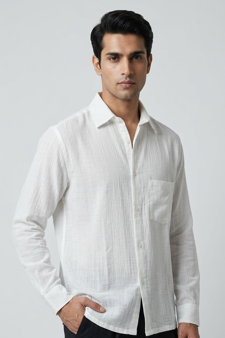 White cotton shirt