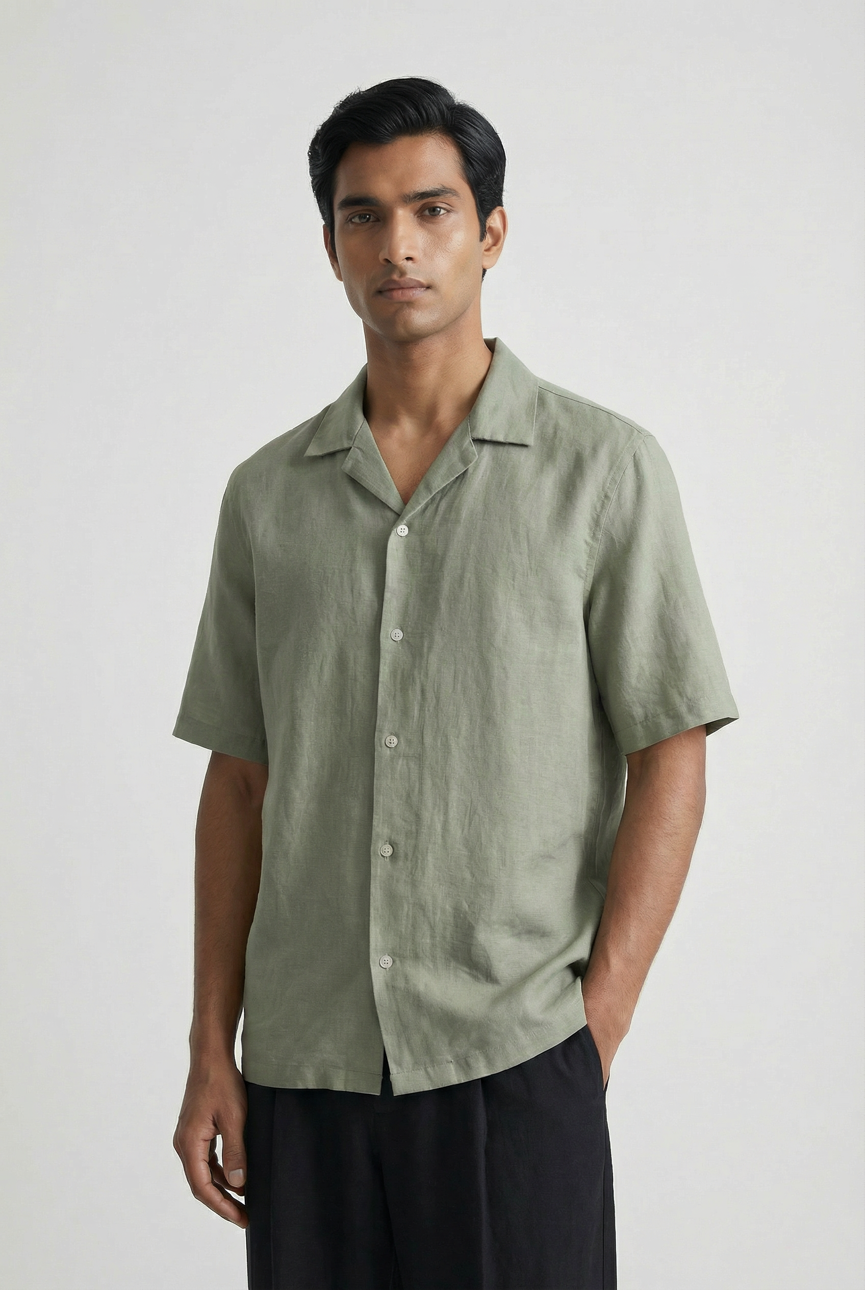 Muted Green Shirt