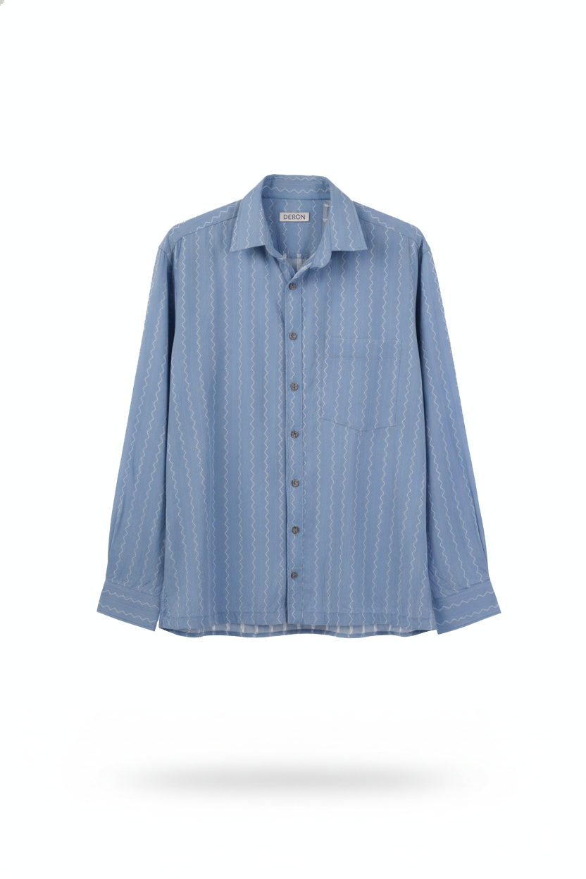 Blue Dobby shirt